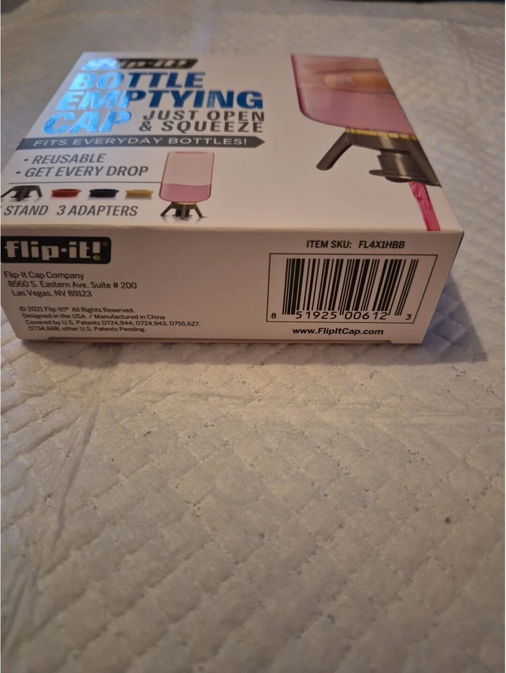 Flip-It! Gray Polypropylene Bottle Emptying Kit